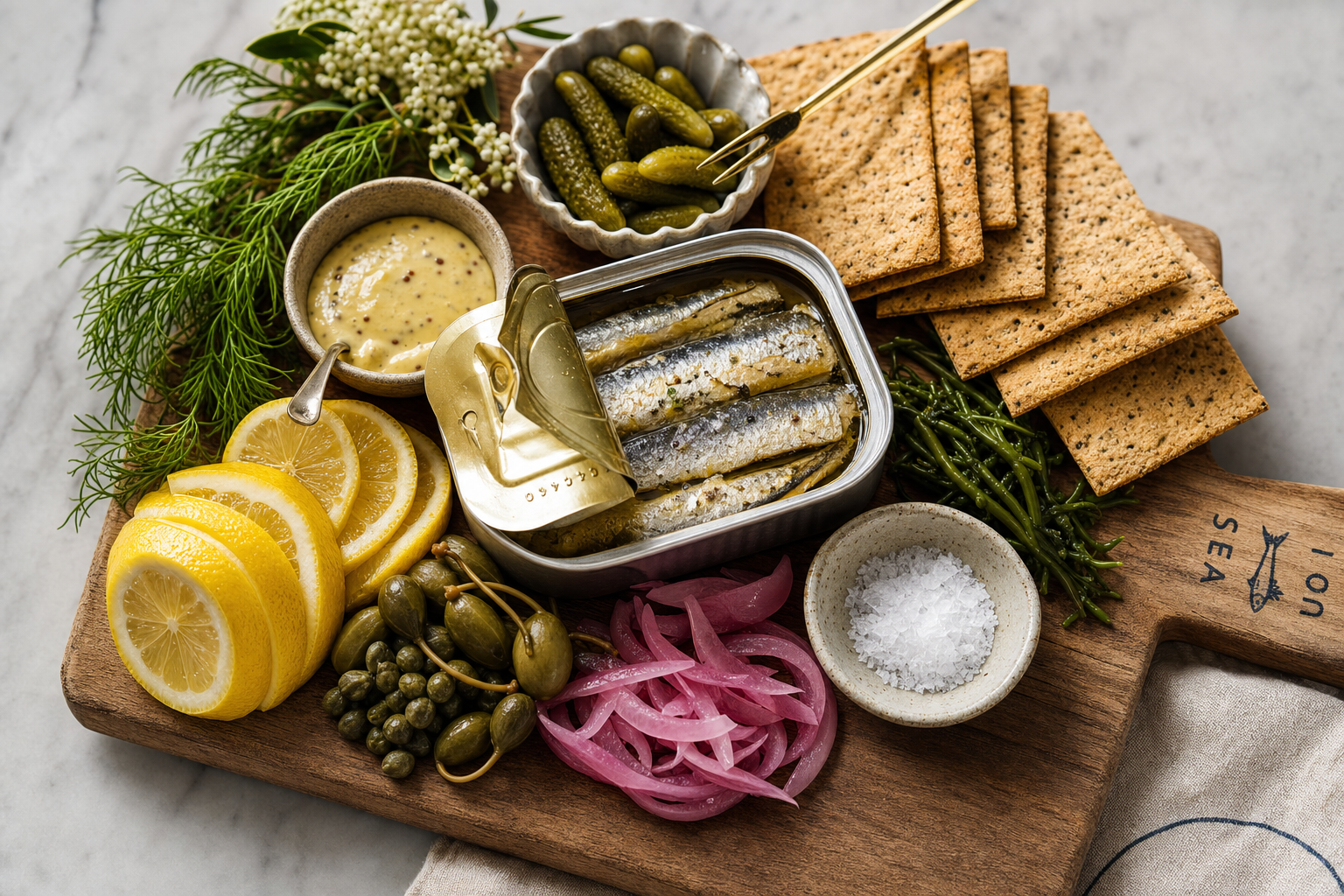 Tinned Fish 101: How to Build a Seacuterie Board