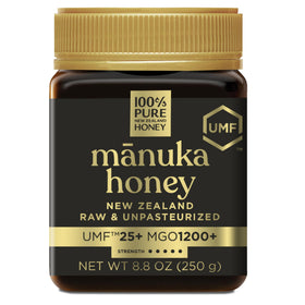 100% Pure New Zealand Honey bottle with Manuka UMF25
