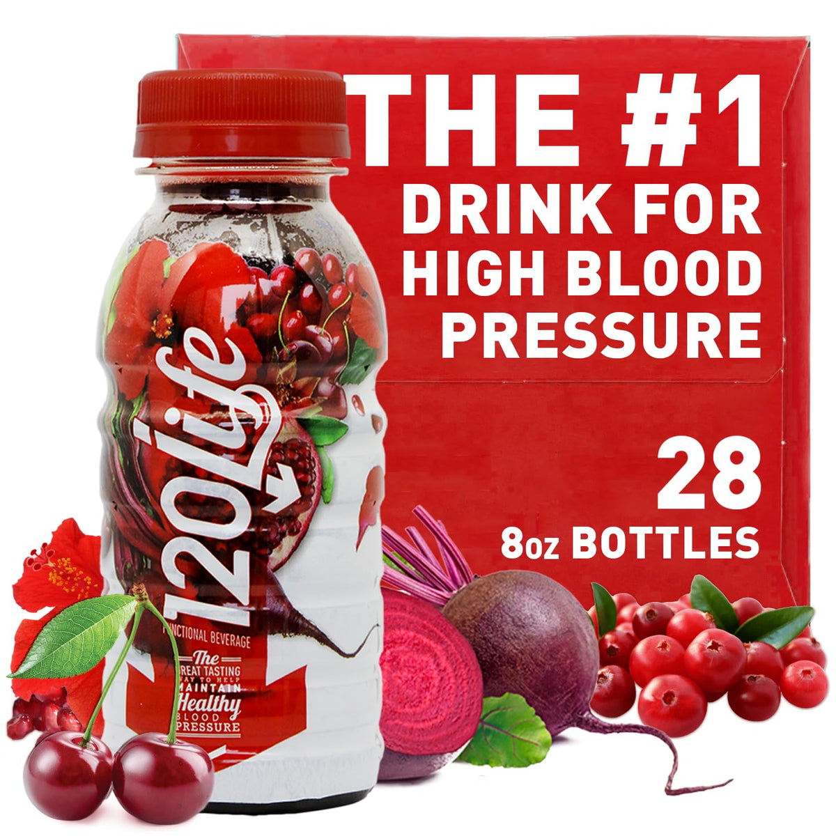120LIFE Blood Pressure Support bottle aids daily wellness with natural ingredients.