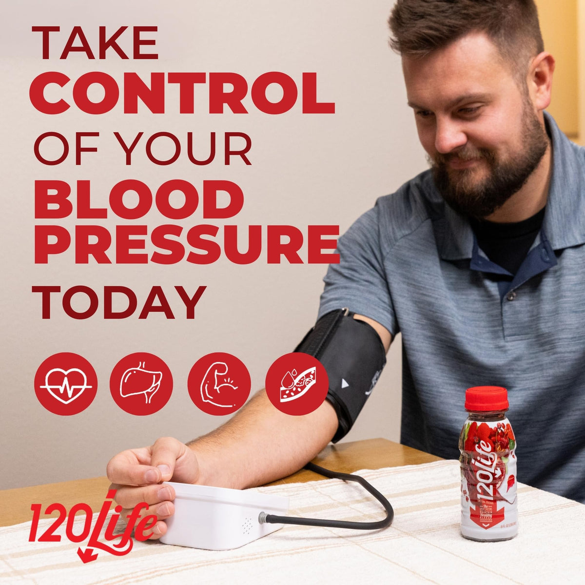 120LIFE Cranberry and Pomegranate blend in a bottle for vegan, gluten-free routines.
