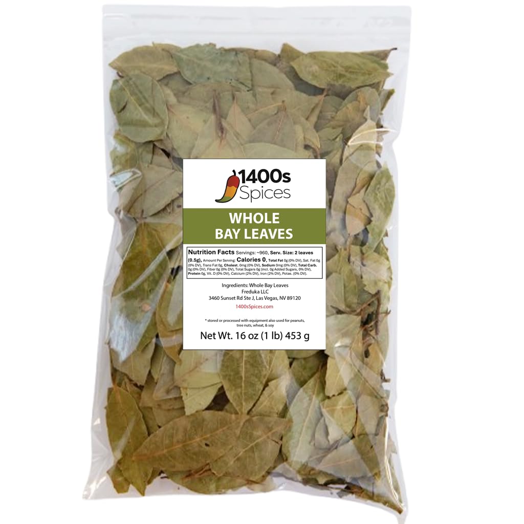 1400S Spices bay leaves semi-selected with whole and broken pieces for rich soups