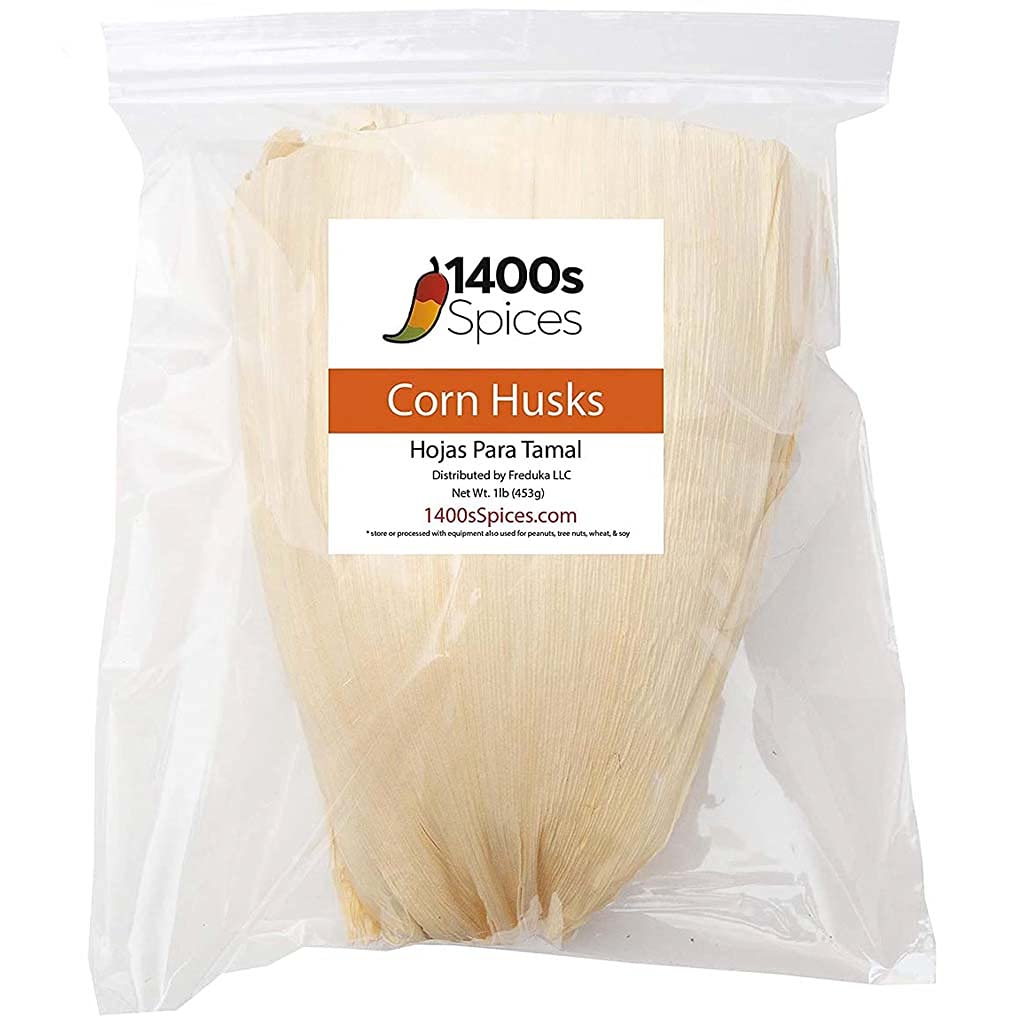 1400S Spices corn husks tamale wrappers ready for authentic tamales