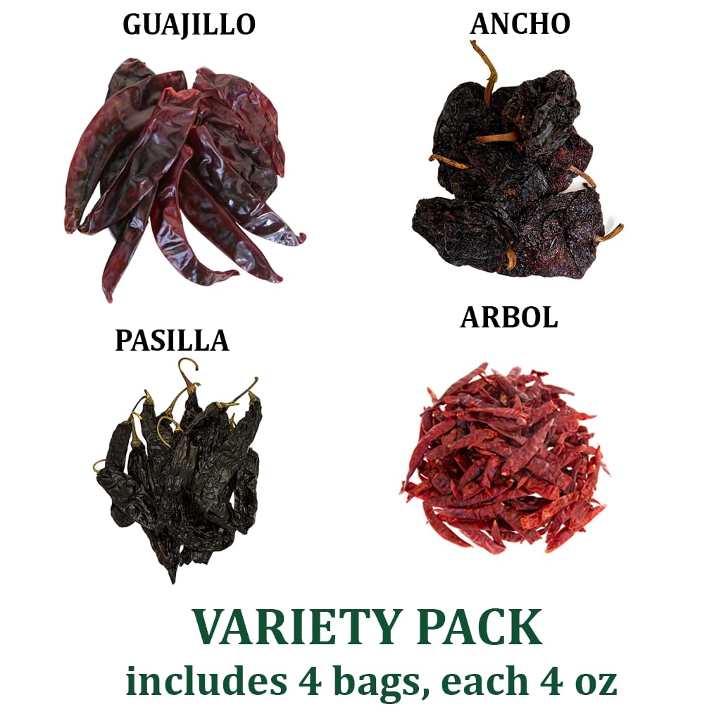 1400S Spices Guajillo chile rehydrated to add tangy depth to birria.