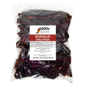 1400S Spices Guajillo stemless bulk peppers ready for smoky salsas