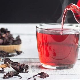 1400S SPICES hibiscus dried flowers jar shows convenient shelf-ready supply.