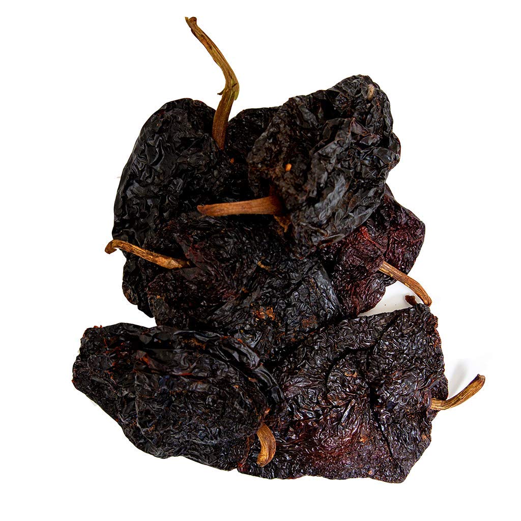 1400S Spices Pasilla chile dried for deep, earthy base in enchiladas.