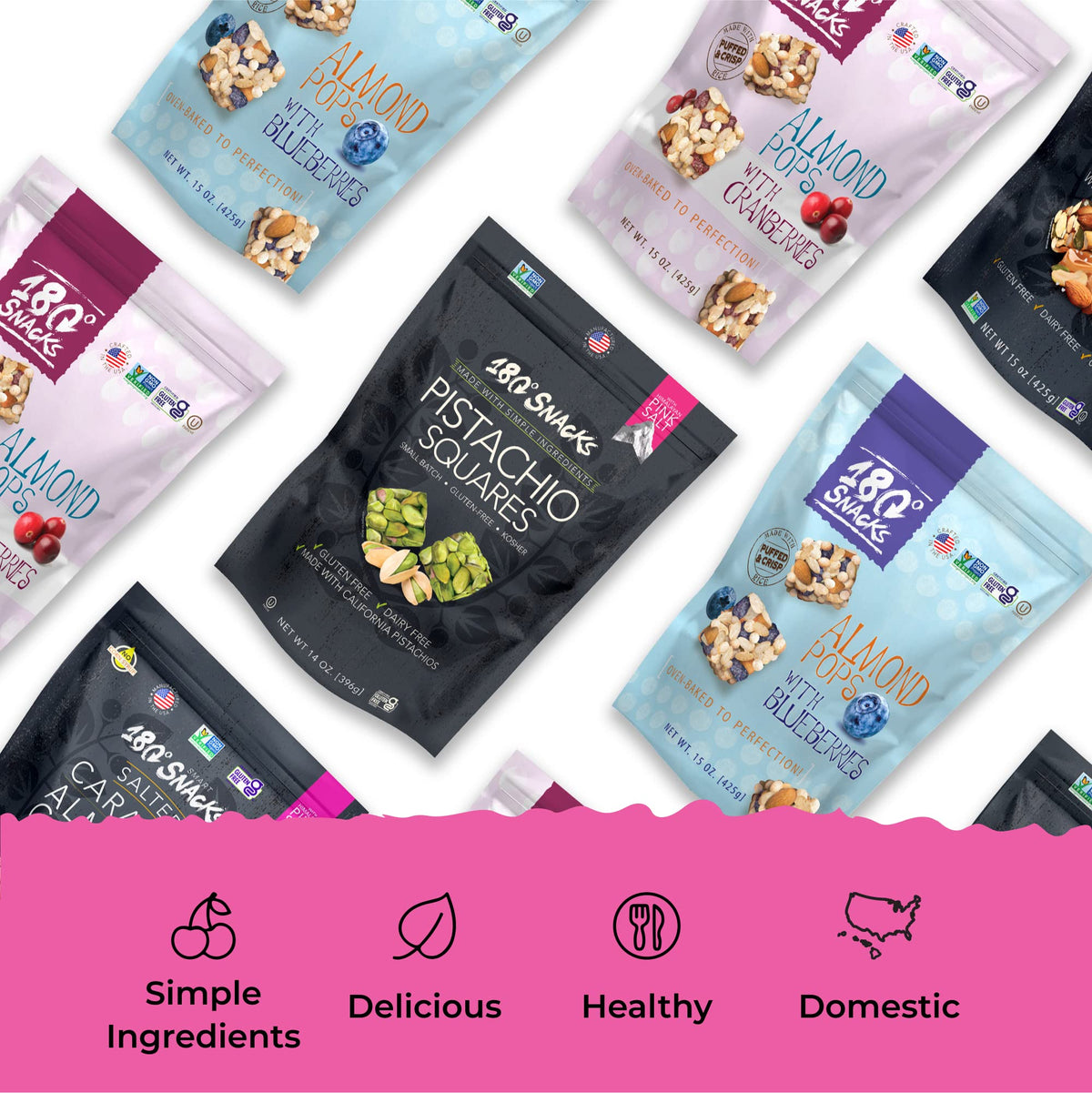 180 Snacks Kettle-cooked texture delivers satisfying crunch in every bite