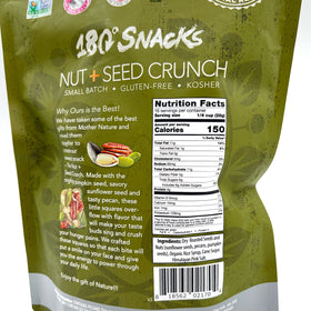 180 Snacks Nut and Seed Crunch pour-bowl shot highlights easy serving and portion control