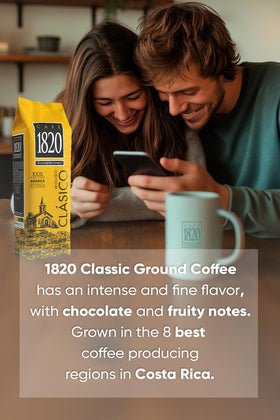 1820 Cafe Classic hints of fruity notes and chocolate in the finish.