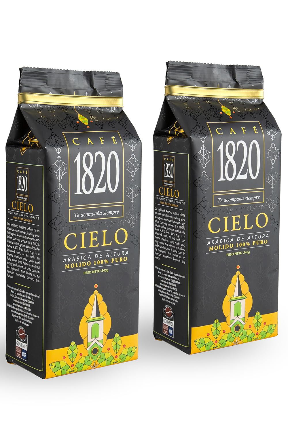 Café 1820 Cielo Gourmet packaging preserves freshness for a flavorful cup.