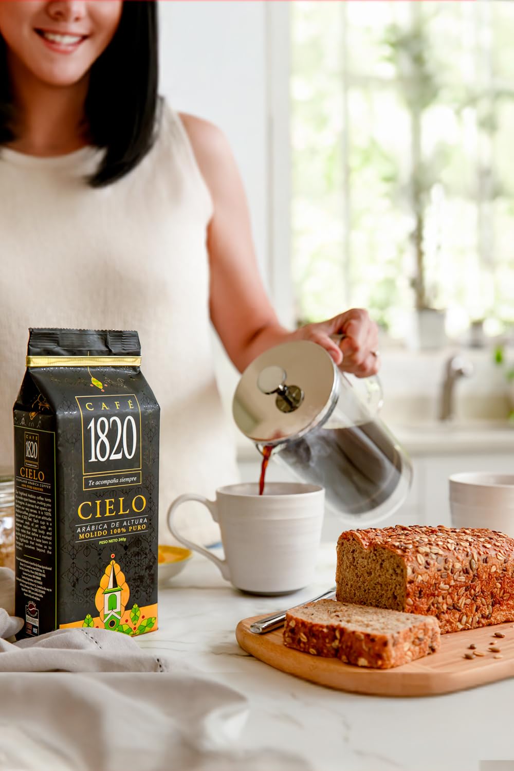 Café 1820 Cielo Gourmet roasted beans from high-altitude farms.