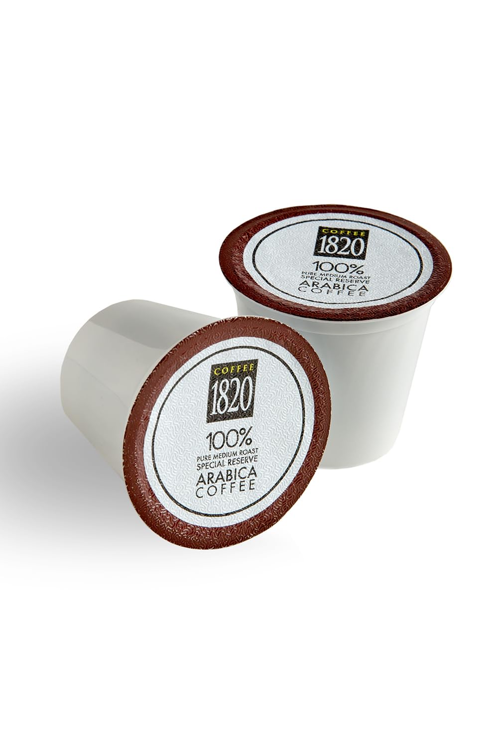 Cafe 1820 Special Reserve ground coffee cup emphasizes a balanced flavor for everyday brewing.