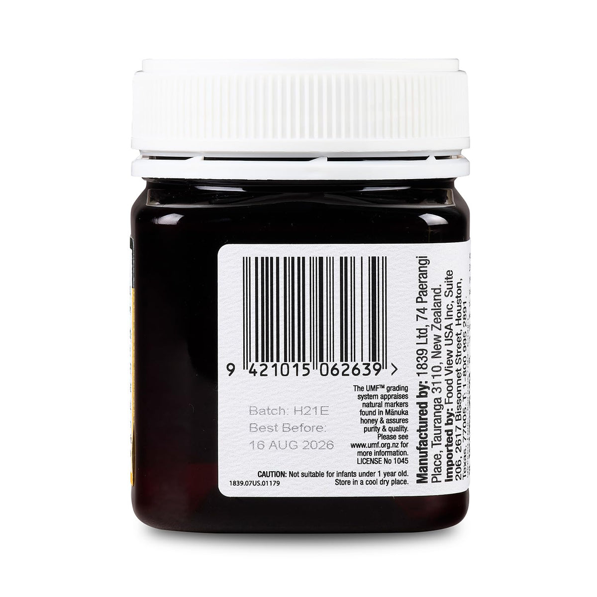 1839 Manuka Honey jar pour demonstrates smooth flow for easy tasting.