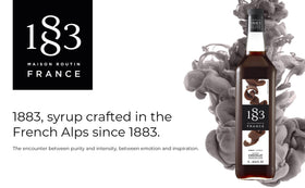 1883 MAISON ROUTIN chocolate syrup coffee-latte adds smooth flavor