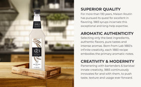 1883 Maison Routin Coconut Syrup cocktail pour for tropical mocktails.