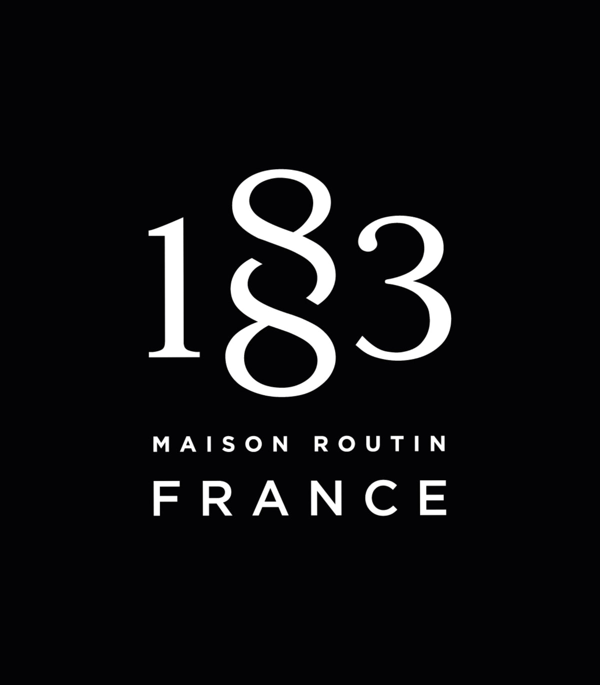 Packaging of 1-liter 1883 MAISON ROUTIN Lavender Syrup bottle