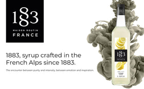 Lemon-syrup on bar-top from 1883 MAISON ROUTIN for signature drinks