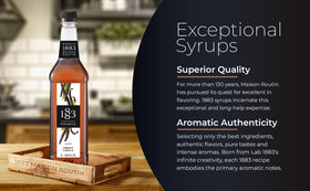 1883 MAISON ROUTIN mocktail mix adds vibrant color and balanced sweetness.