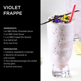 1883 MAISON ROUTIN violet syrup cocktail setup showcases aromatic flair
