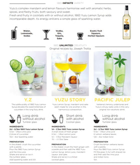 1883 Maison Routin Yuzu Lemon Syrup coffee application setup