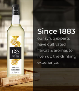 1883 Maison Routin Yuzu Syrup syrup-dispensing action