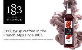 1883 Strawberry Syrup dessert topping adds strawberry notes