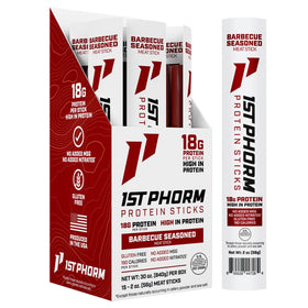 1st Phorm Meat Sticks BBQ seasoned pack – portable high-protein snack.