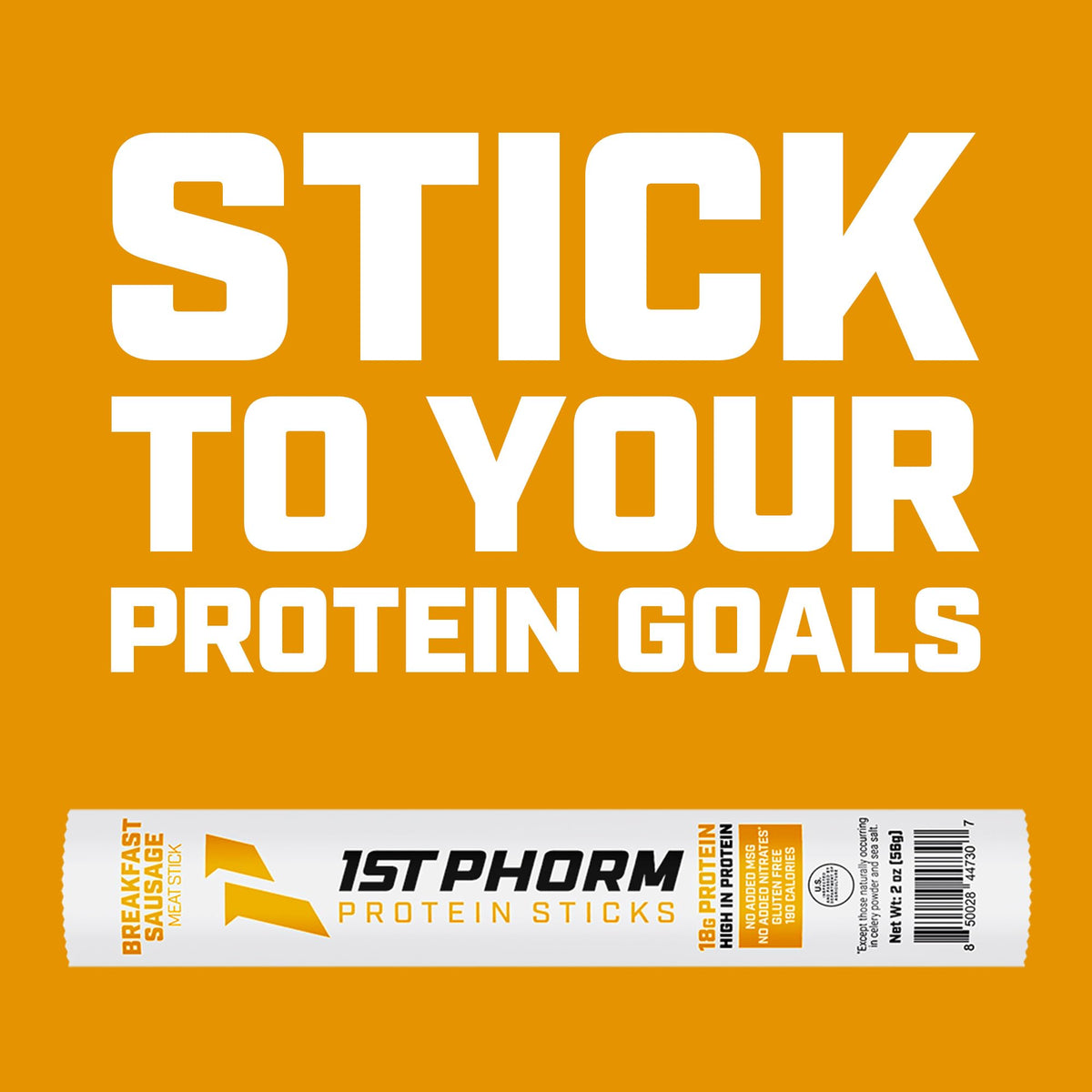 1st Phorm Meat Sticks gluten-free, low-carb option for mindful snacking.