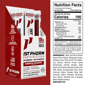 USA-raised pork quality and bold flavor in 1st Phorm Meat Sticks.