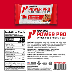 1st Phorm Power Pro Bar on-shelf image suggests convenient pantry or gym snack option.