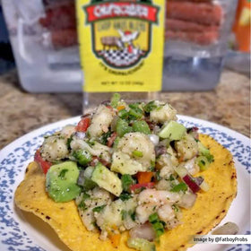 2 Gringos Chupacabra Chop Haus Blend on grilled chicken.