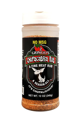 2 Gringos Chupacabra No MSG bottle front shows bold flavor.