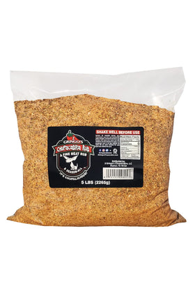2 Gringos Chupacabra Original Fine Meat Rub bag front for bold everyday grilling.