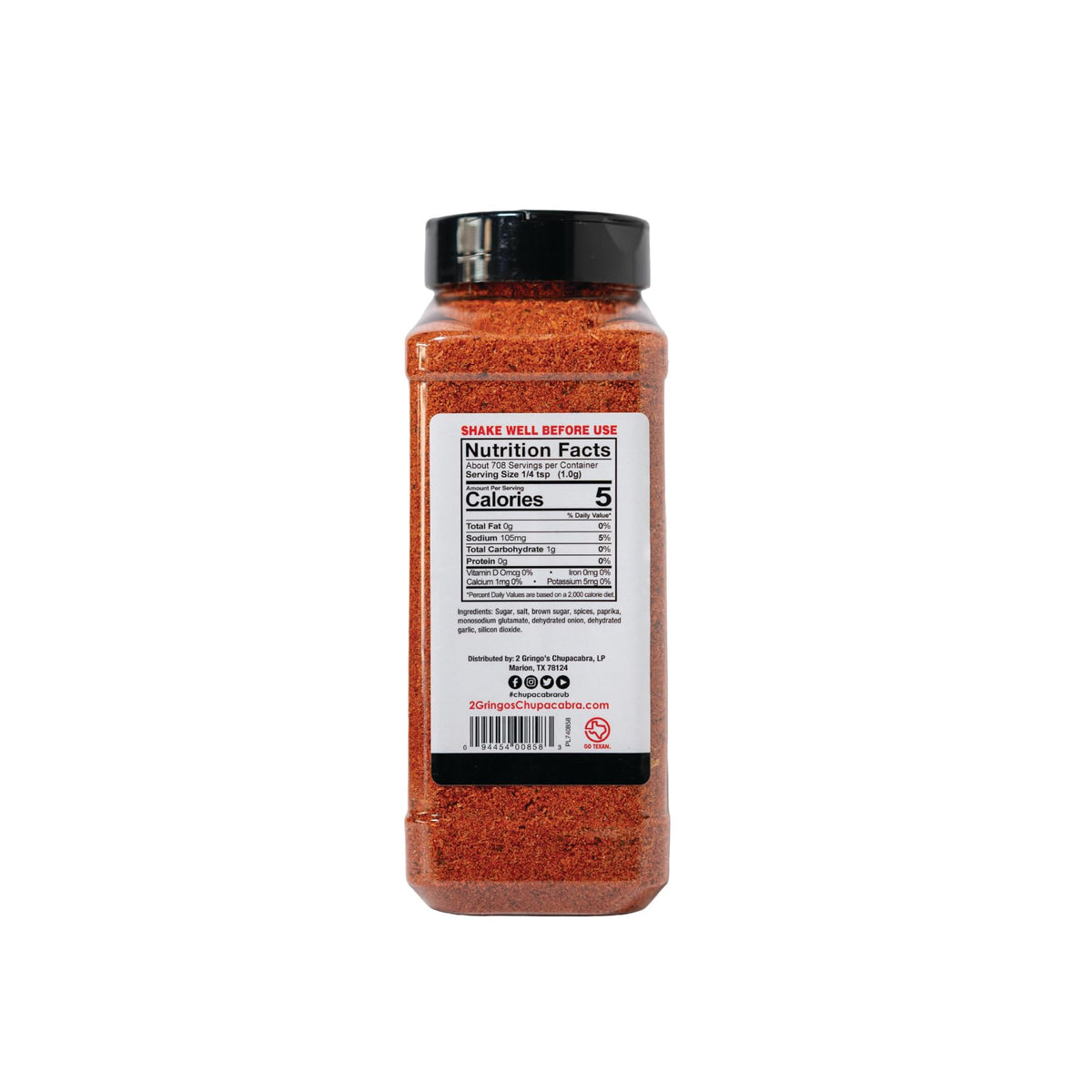 2 Gringos Chupacabra Ribnoxious Rub closeup reveals savory-sweet spice blend