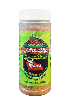 2 Gringo's Chupacabra Special Blend 12-ounce bottle ready for grilling.