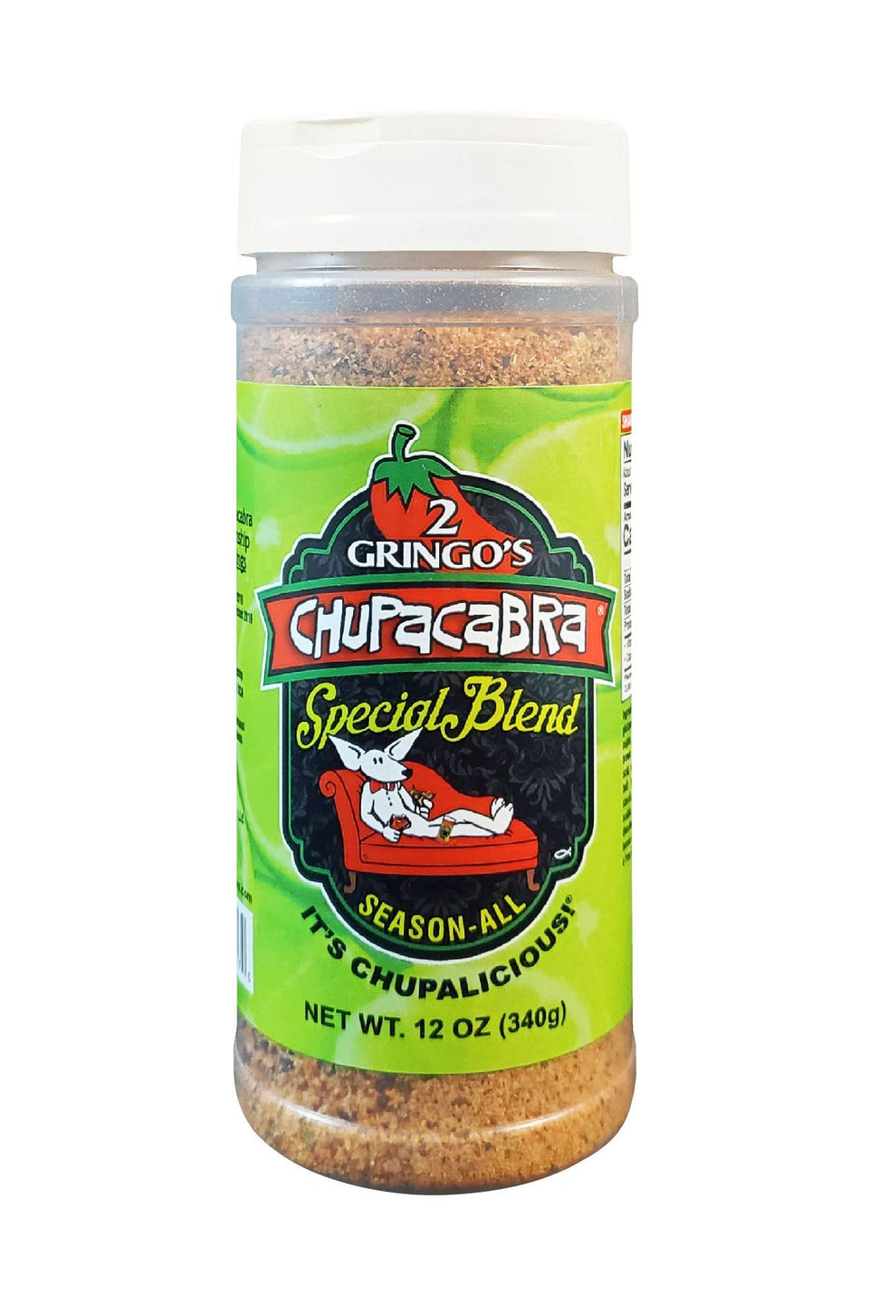 2 Gringo's Chupacabra Special Blend 12-ounce bottle ready for grilling.