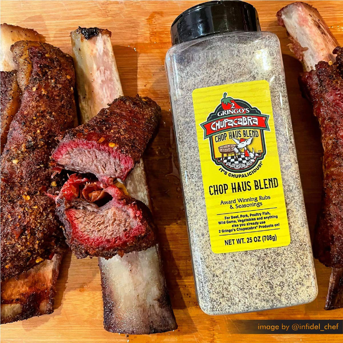 Steak Seasoning jar pour adds bold flavor to grilling.