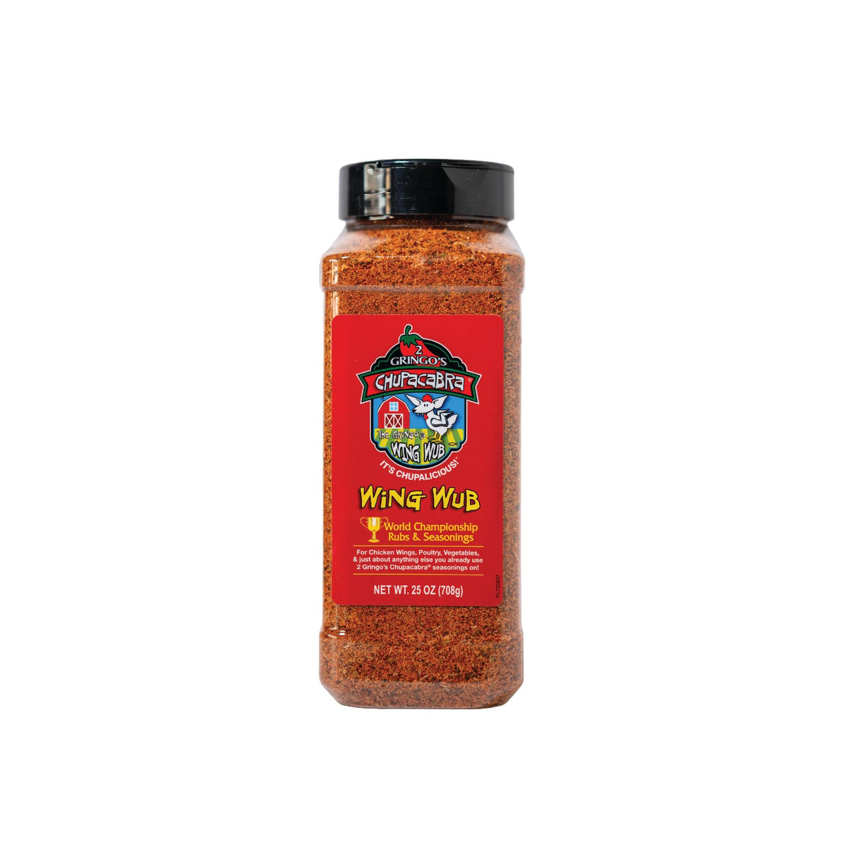 2 Gringos Chupacabra Wing Wub bottle for bold wings flavor enhancement.