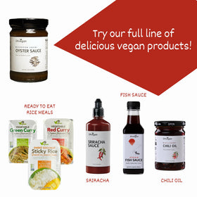 Ingredients label close-up shows natural, gluten-free focus for 24Vegan sauce