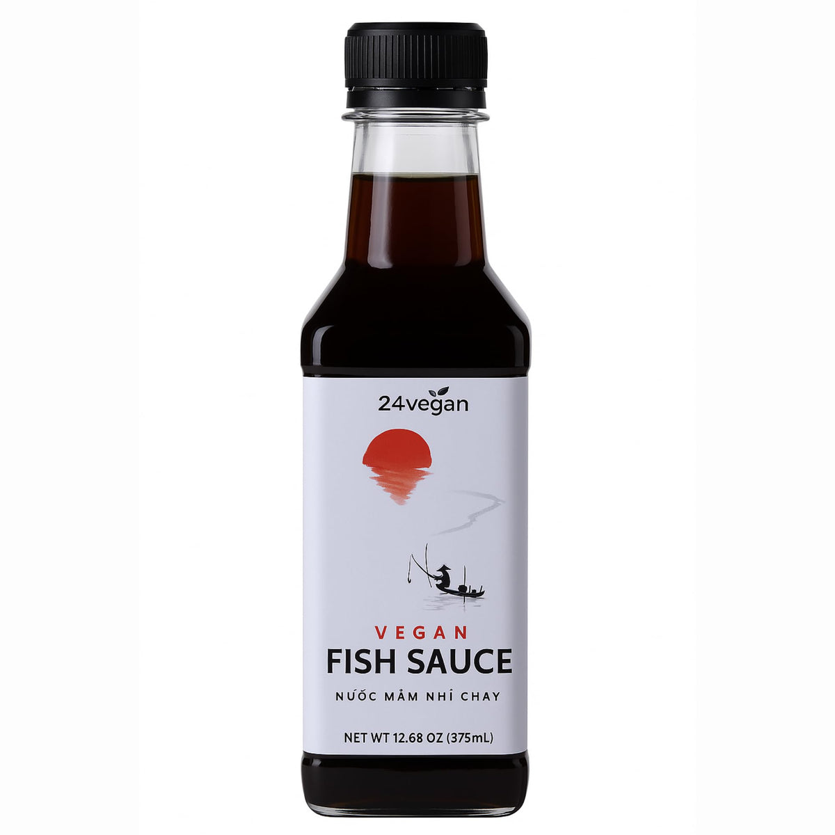 24Vegan vegan fish sauce bottle, clean label and bold umami.