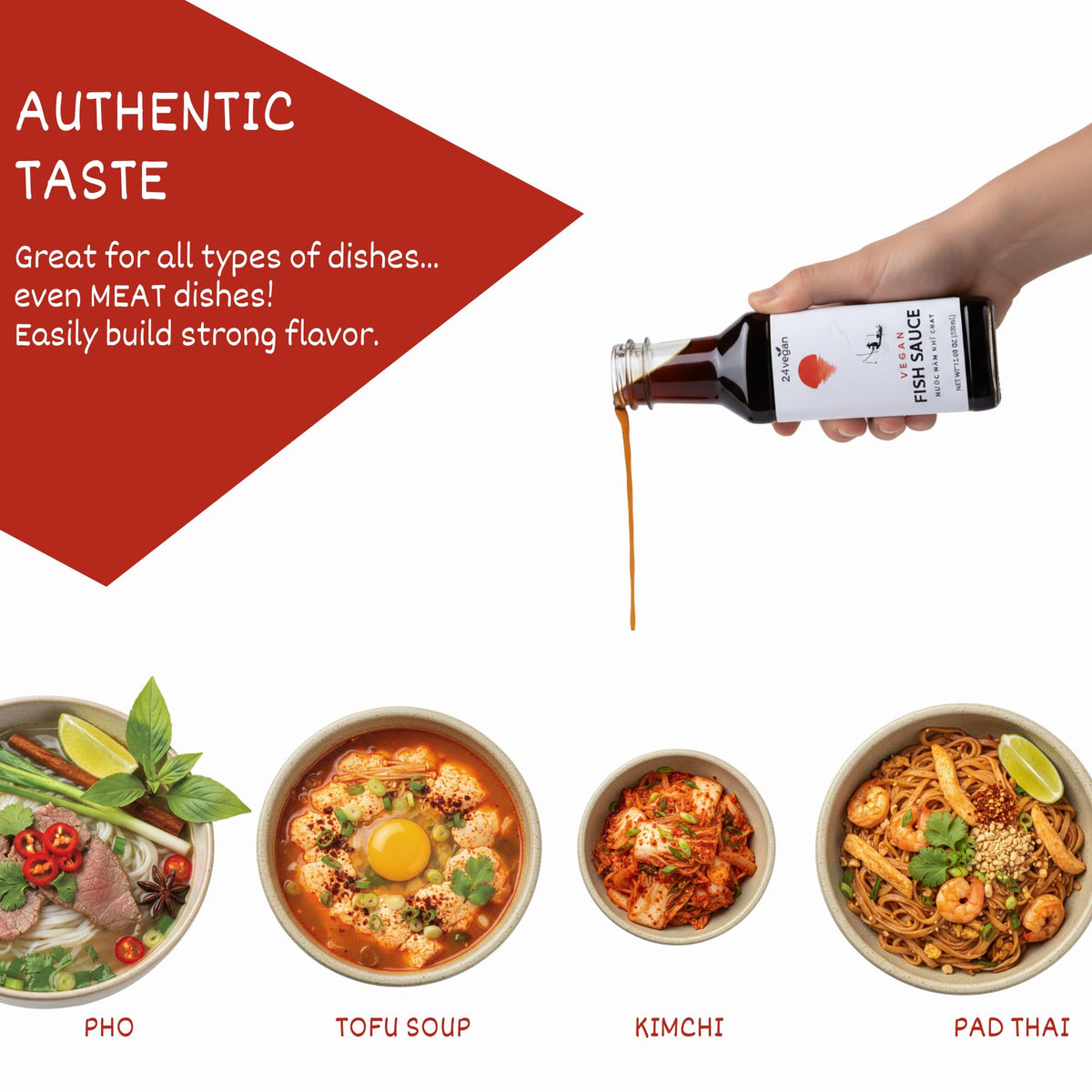 24Vegan vegan fish sauce dipping bowl ready for flavor boosts.