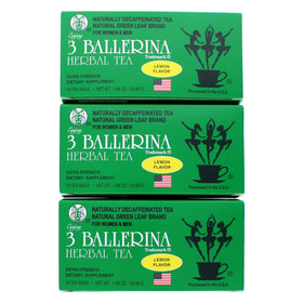 3 Ballerina Tea Dieters lemon boxes highlight convenient daily brewing