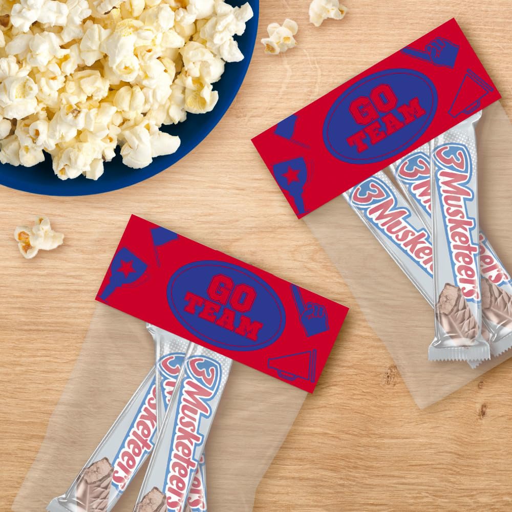 3 Musketeers bars on display for fundraising and concession use.