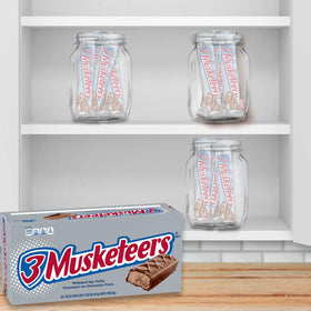 3 Musketeers candy in stocking stuffers and holiday baskets.