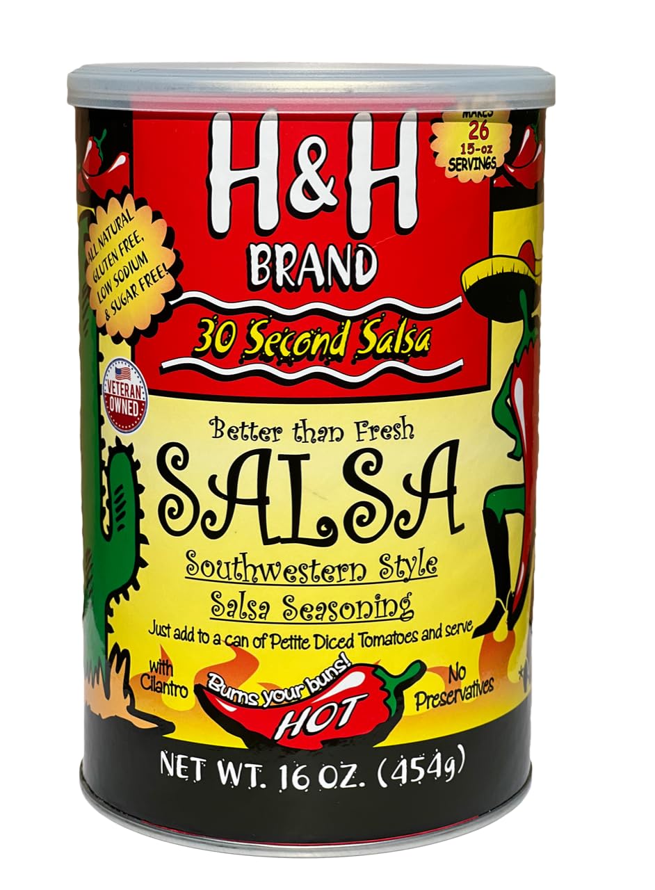 30 Second Salsa hot can front displays bold, restaurant-quality seasoning for easy weeknight meals.