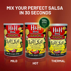 The 30 Second Salsa can label highlights simple portions and no preservatives.