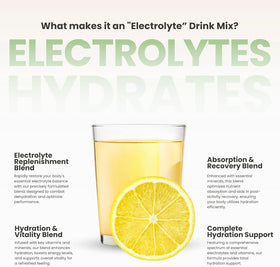 310 Nutrition caffeine-free rehydration packet for day and night use.