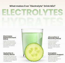 310 Nutrition cucumber electrolyte mix in a ready-to-use bottle setup