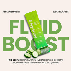 310 Nutrition cucumber electrolyte packets demonstrated for portable hydration