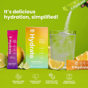 310 Nutrition variety flavors pack showcases refreshing, keto-friendly options.